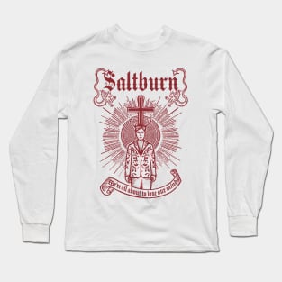 Saltburn vintage folk horror style design Long Sleeve T-Shirt